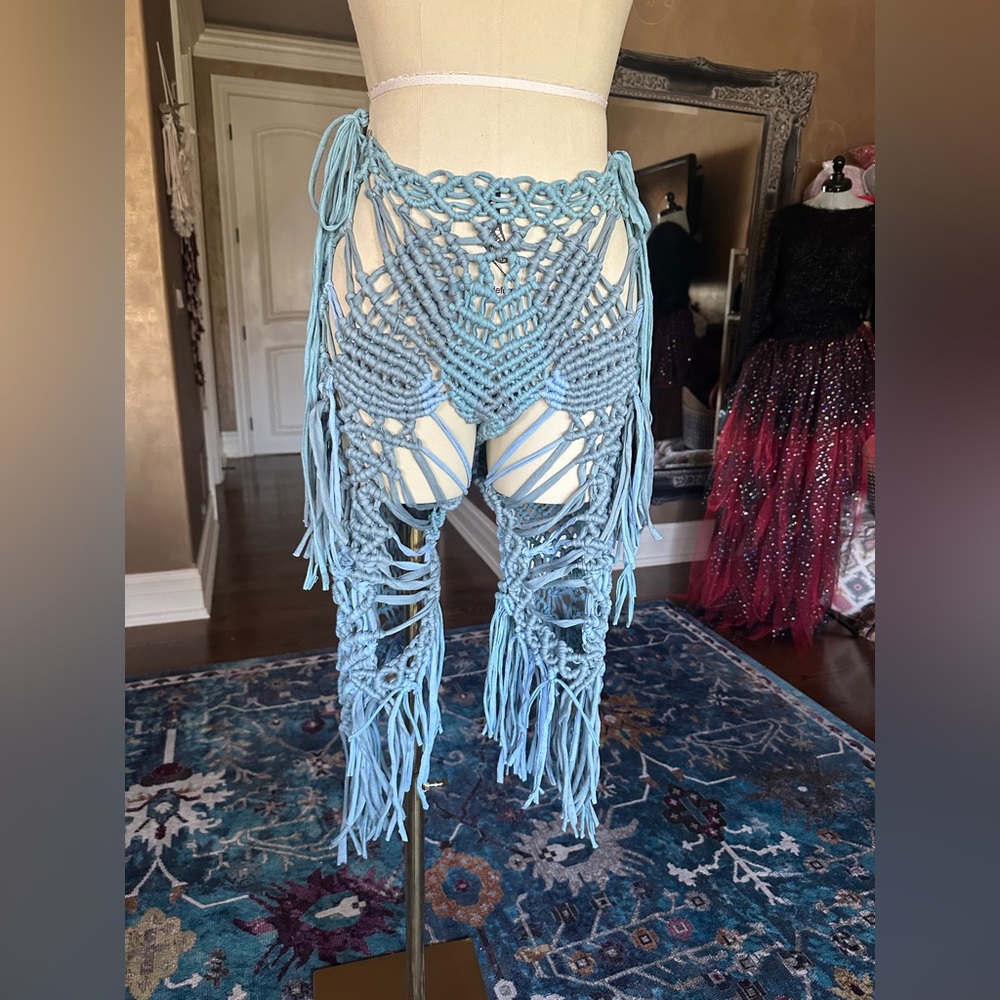 Original GoodVibeGoda Handmade Macramé Rope Pants - Picture 4 of 16